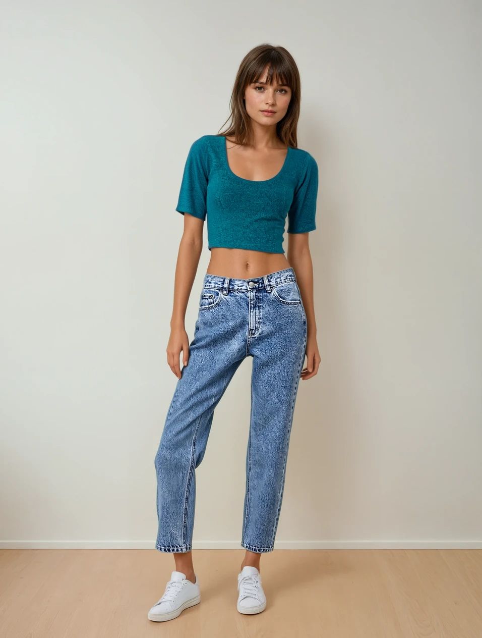 Emerald Green Shimmer Lycra Blouse