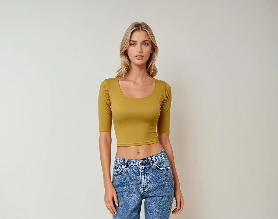 Gold Lycra Blouse