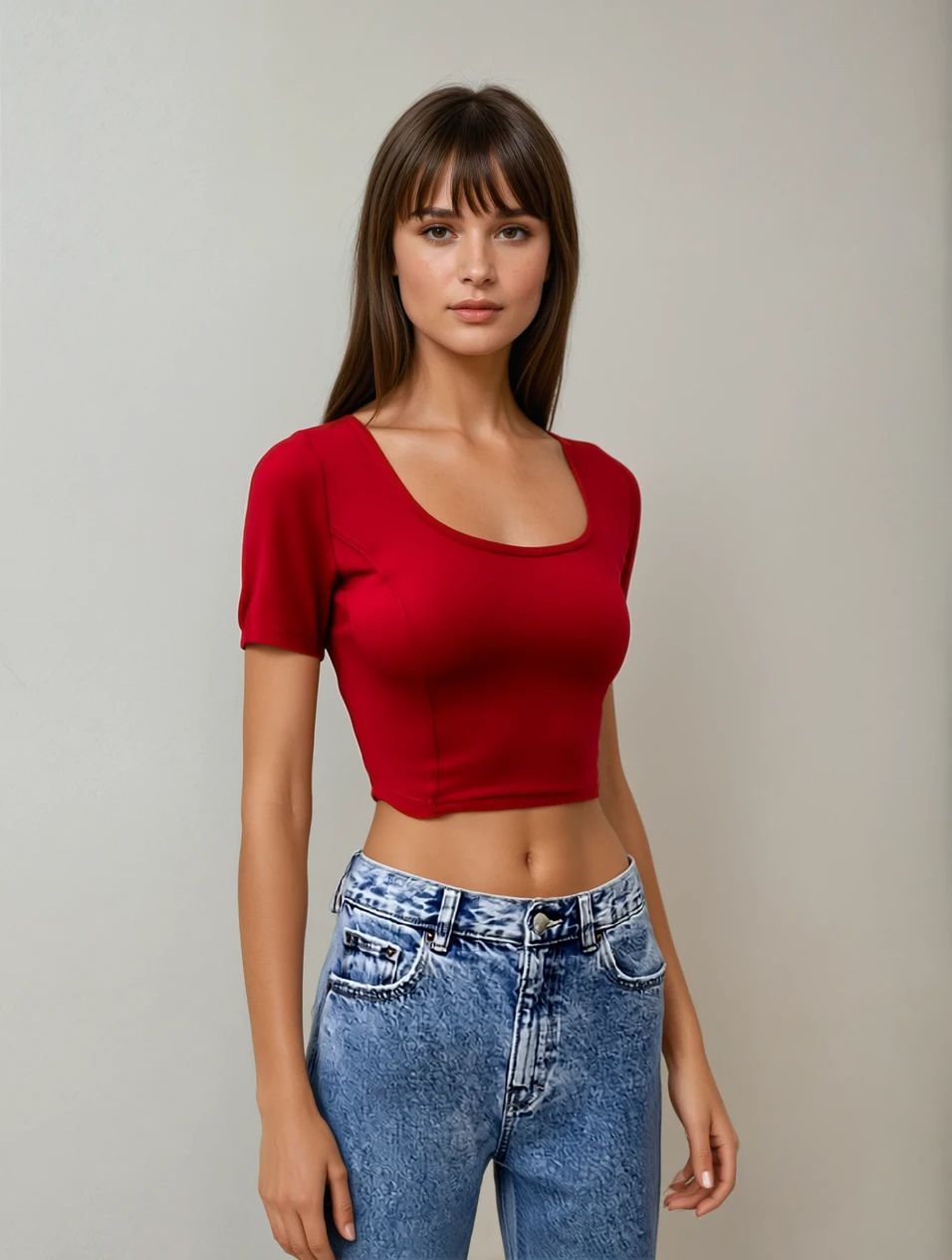 Maroon Shimmer Lycra Blouse