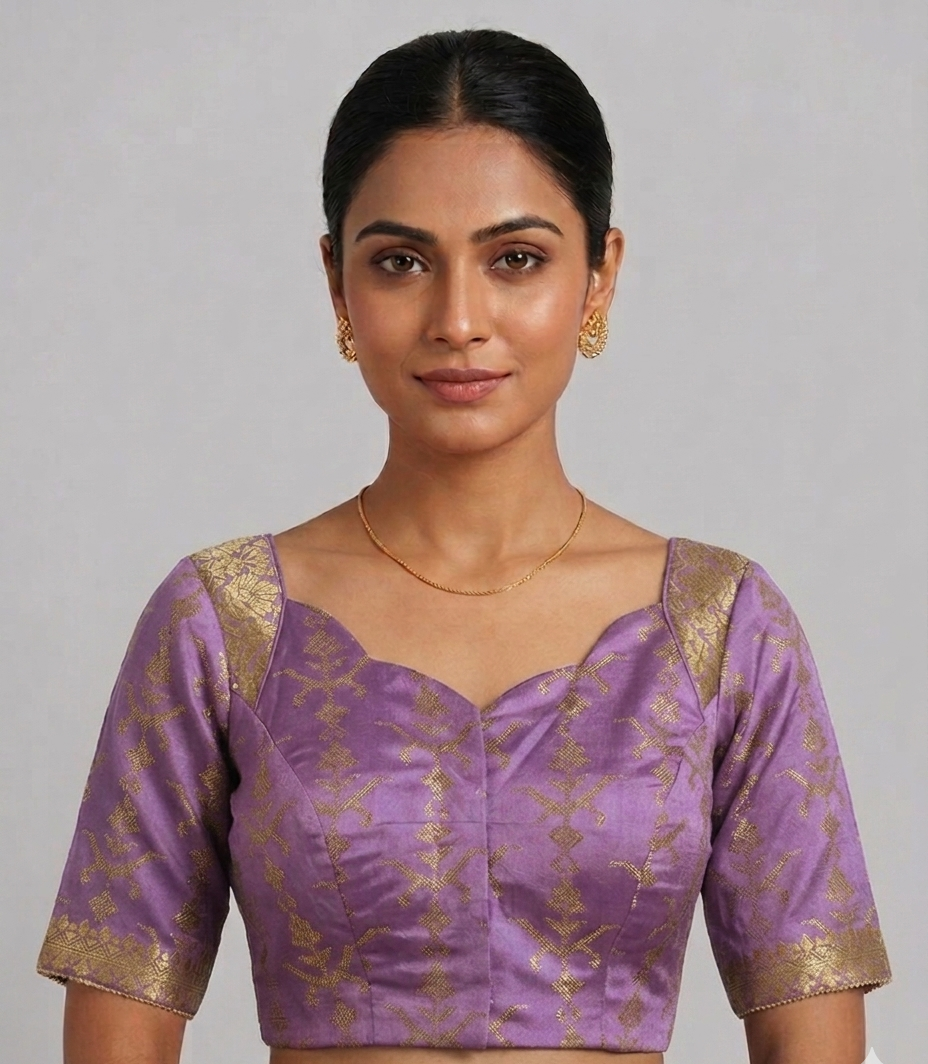 Sequined blouse with Borders
