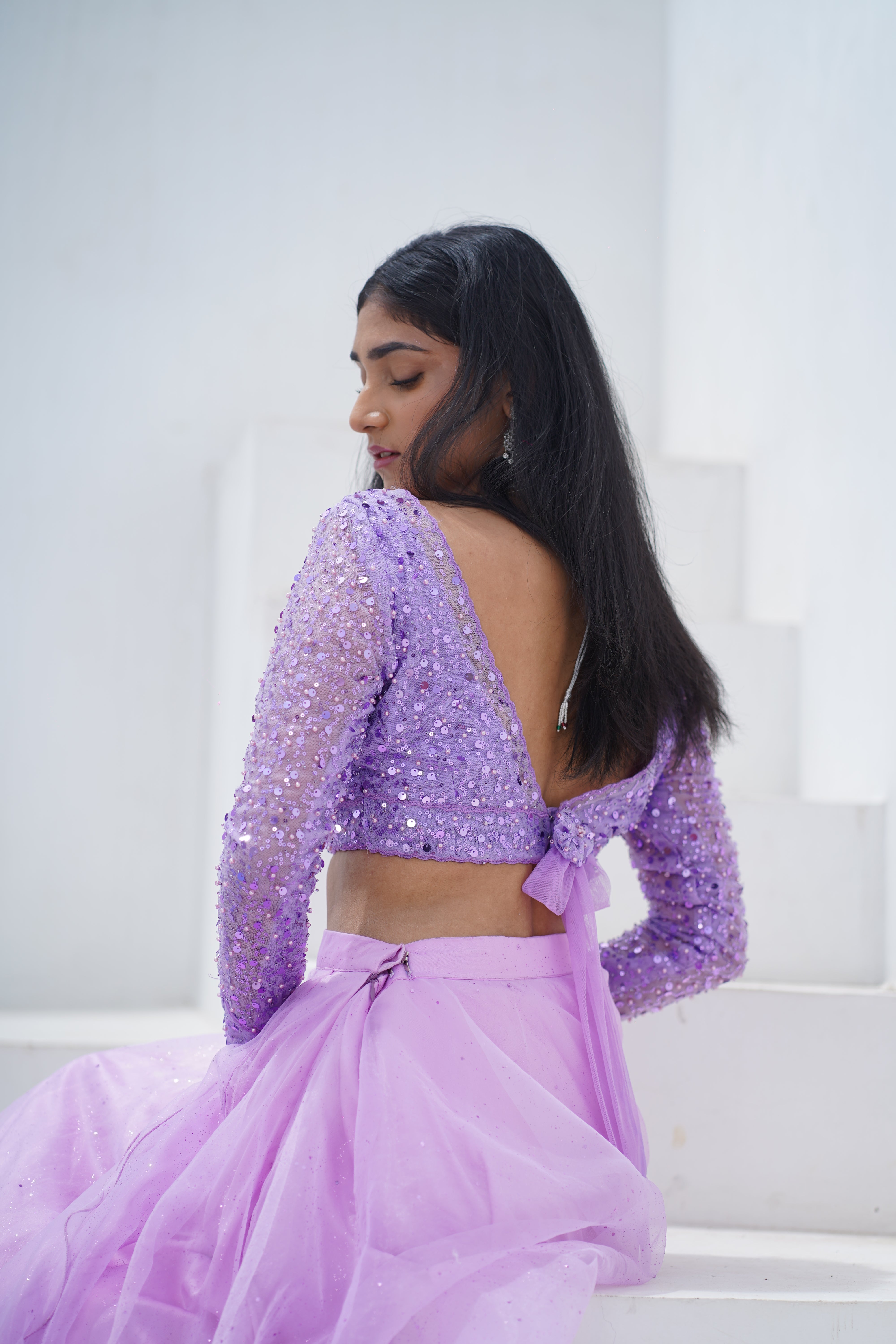 Lilac Skirt and Crop Top