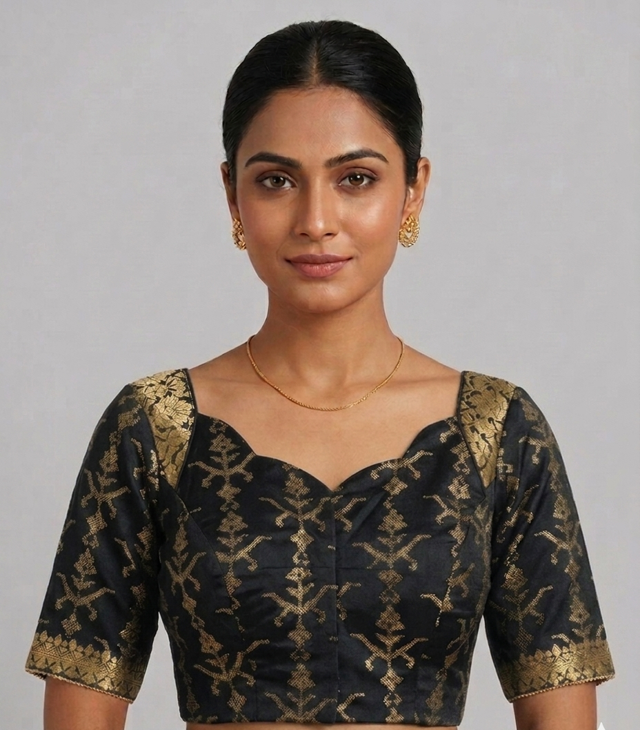 Sequined blouse with  Borders