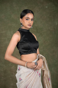 Black Halter Neck Blouse for wedding and festive wear