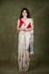 Beige Muga silk saree for wedding and festive wear