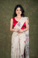 Beige Muga silk saree for wedding and festive wear