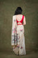 Beige Muga silk saree for wedding and festive wear