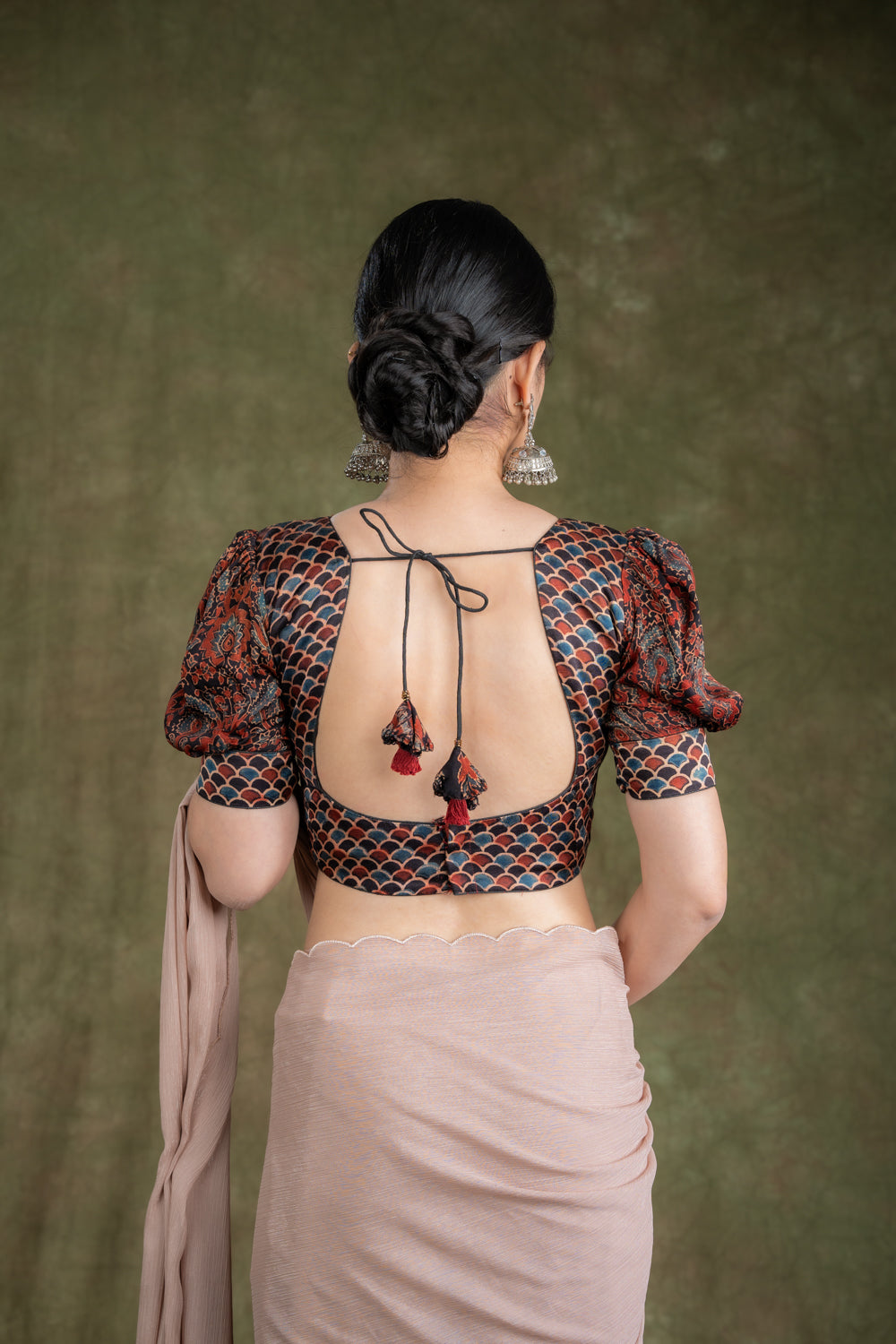 Printed Mashru Blouse